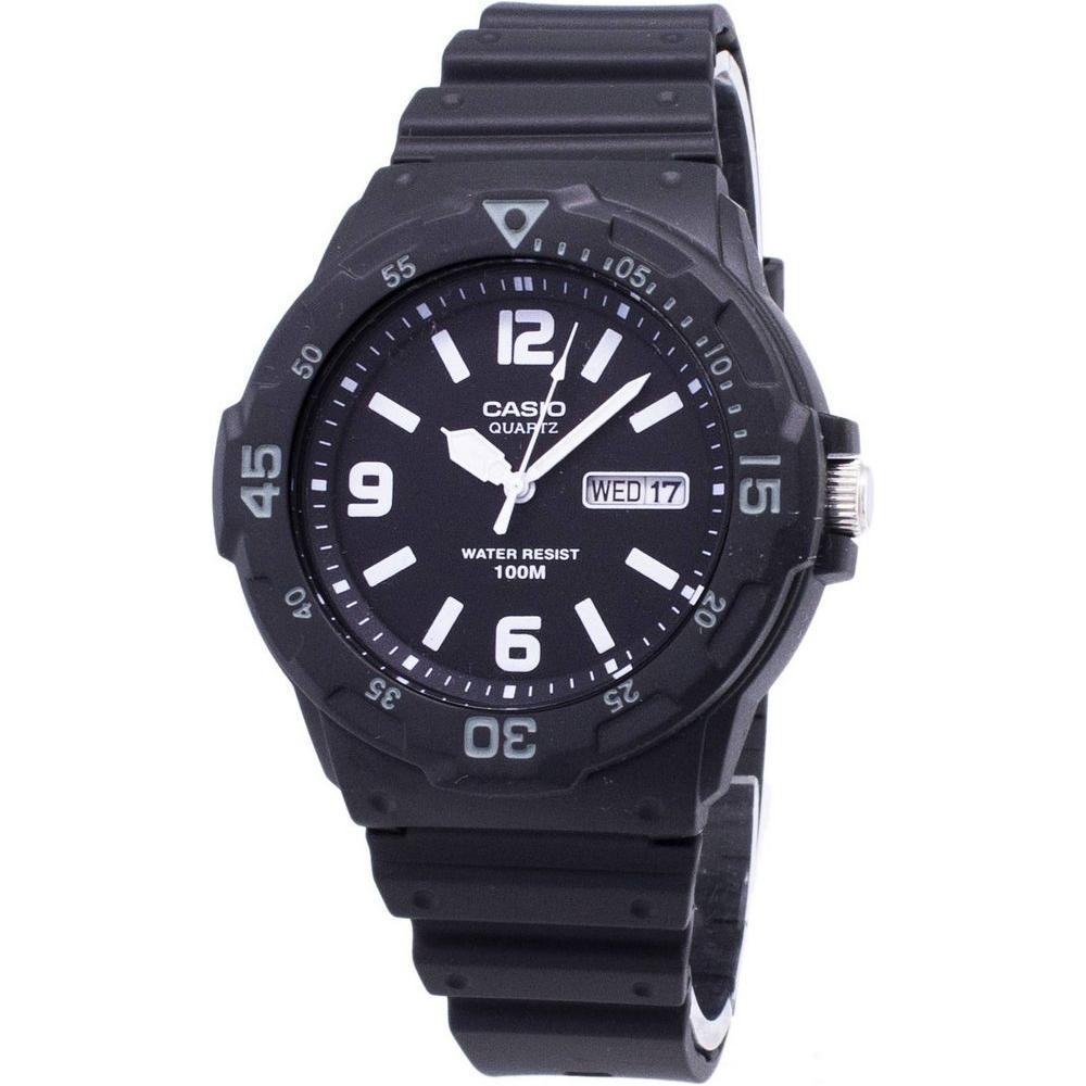 Casio Men's Black Resin Strap Watch Band - Durable Replacement Wristband for XYZ123 Model Watch