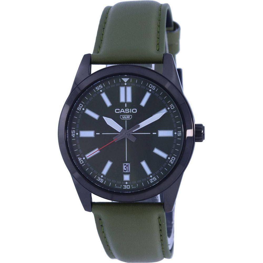 Formal Men's Black Dial Leather Strap Quartz Watch with Green Dial and Luminous Hands - Model MWB-001, Color: Black/Green

Introducing the Exquisite Formal Men's Black Dial Leather Strap Quartz Watch - MWB-001, Black/Green