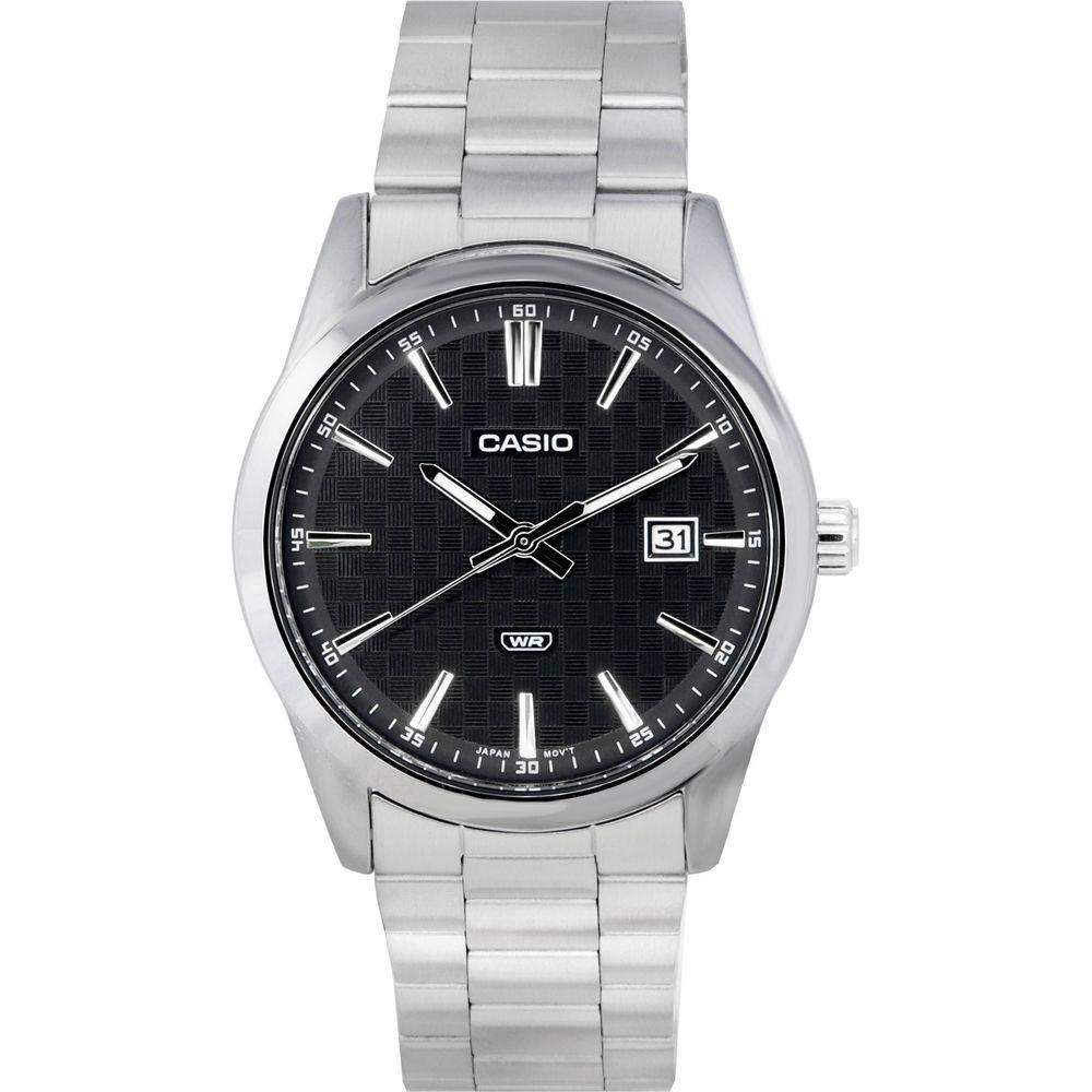 Formal Tone:
Introducing the TimeMaster TM-500 Stainless Steel Black Dial Analog Men's Watch
