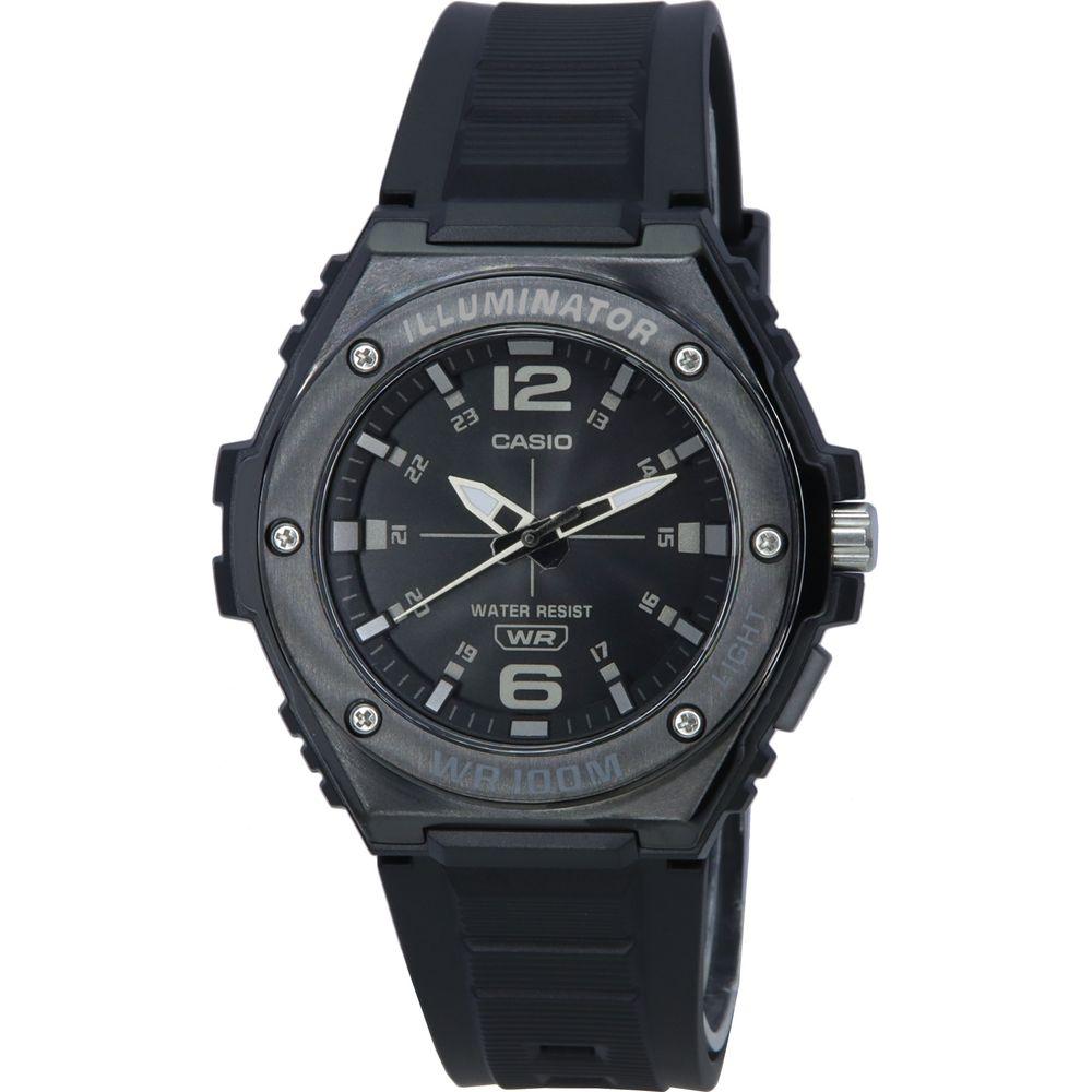 Casio Standard Men's Black Dial Quartz Watch - Model 5577, 100m Water Resistance