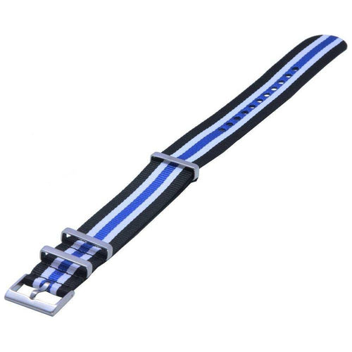 Load image into Gallery viewer, Premium Black and Blue Nylon Watch Strap Replacement for Men and Women
