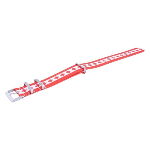 Load image into Gallery viewer, Red Polyester NATO Watch Strap - Unisex Replacement Band
