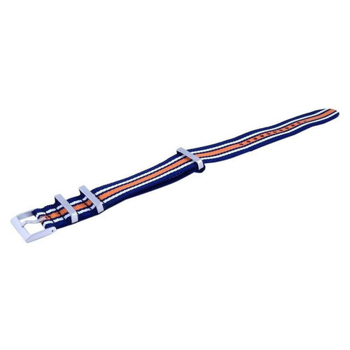Load image into Gallery viewer, The Versatile Blue and Orange Polyester 22mm Watch Strap: A Stylish and Durable Replacement Band for Any Timepiece
