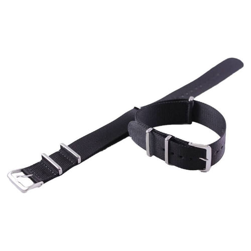 Load image into Gallery viewer, Ratio Black Nato Watch Strap 22mm - Premium Unisex Watch Strap Replacement in Classic Black
