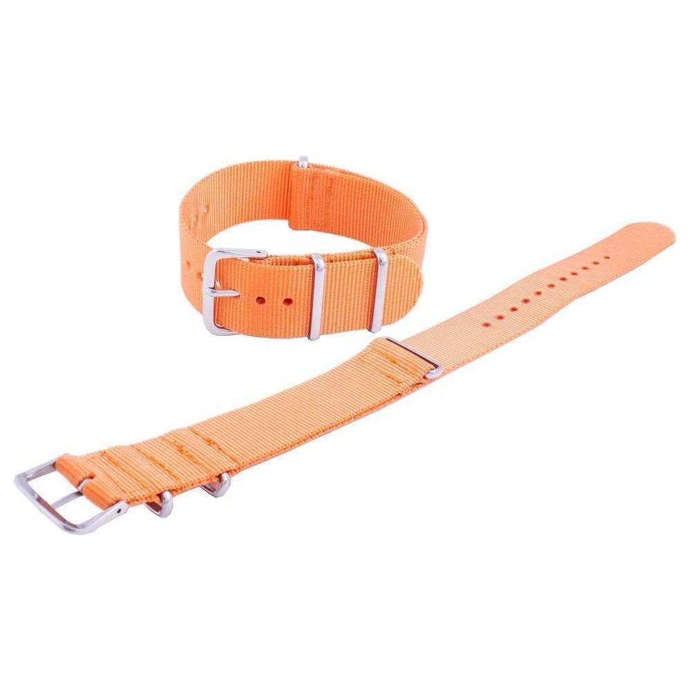 Ratio RTO7-22 Orange NATO7 Nylon Strap 22mm for Men's Watches - The Ultimate Watch Strap Replacement for a Stylish and Secure Fit