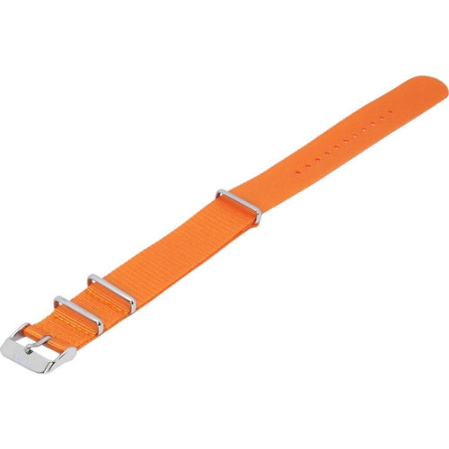 Load image into Gallery viewer, Introducing the &quot;Vibrant Orange Men&#39;s Nylon Watch Strap - The Ultimate Timepiece Upgrade&quot;
