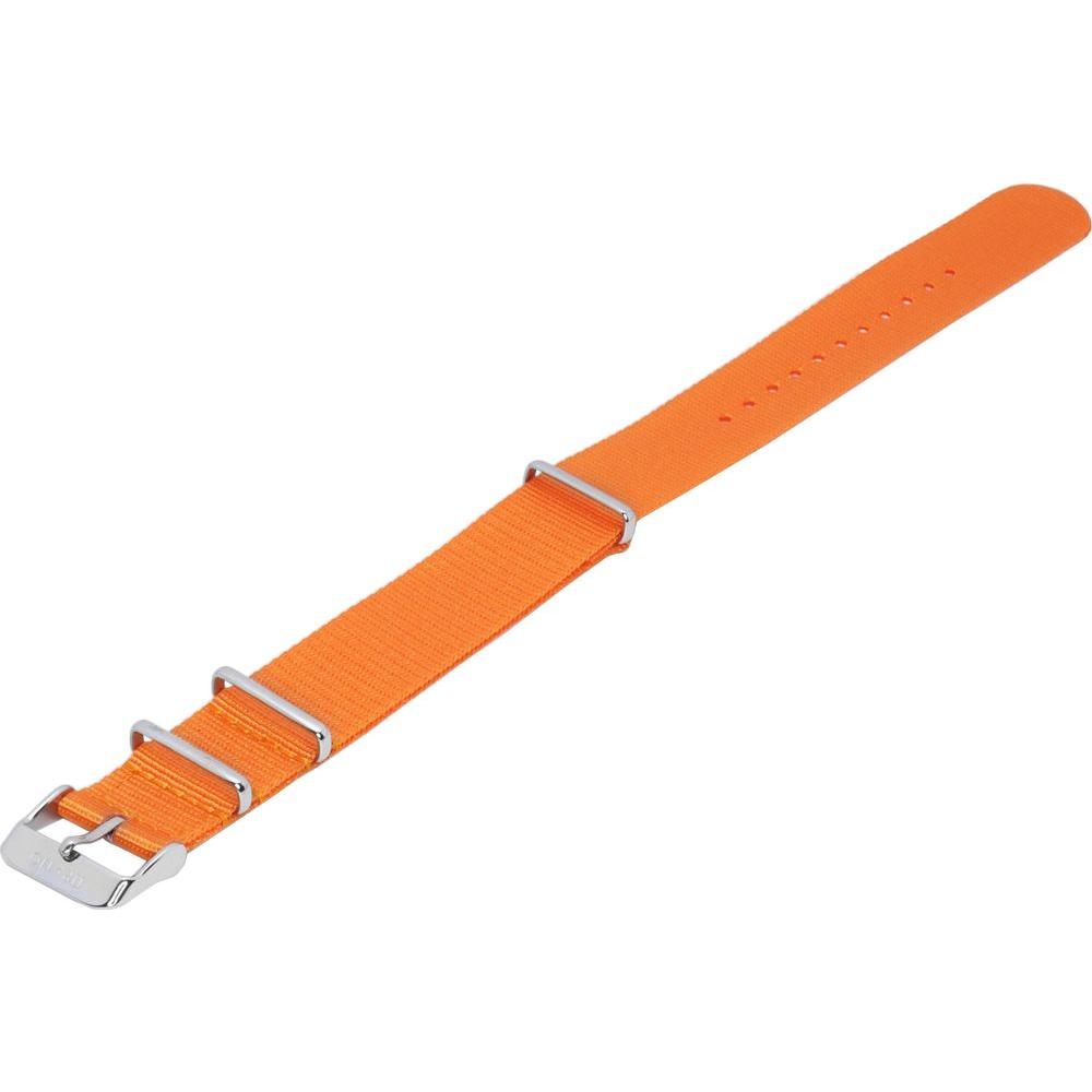 Introducing the "Vibrant Orange Men's Nylon Watch Strap - The Ultimate Timepiece Upgrade"