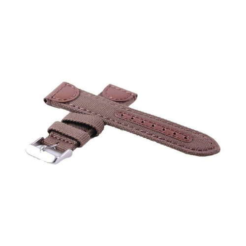 Load image into Gallery viewer, Ratio NS1-22mm.T.Morot L.Brown Canvas Watch Strap 22mm - Men&#39;s Brown Watch Strap Replacement

