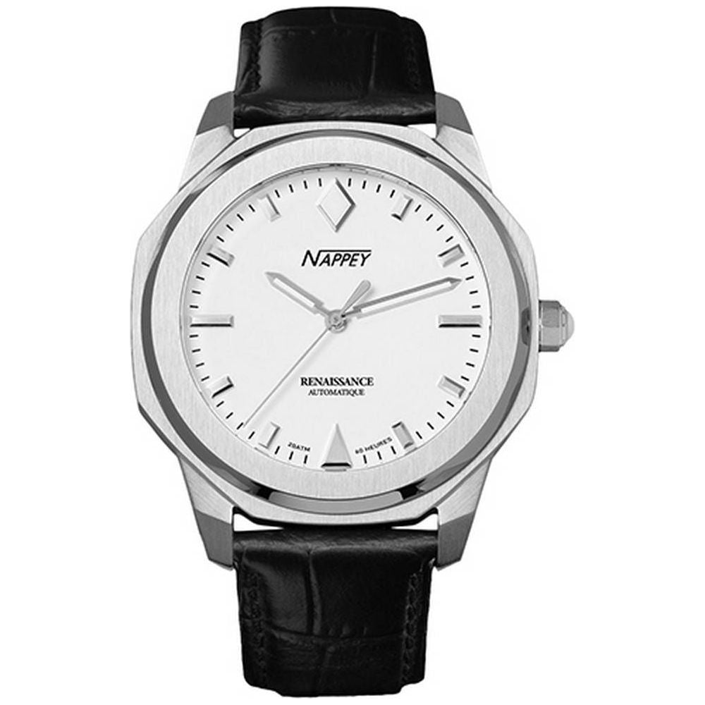 Nappey Renaissance Steel and White Automatic NY41-AD2M-3B6A 200M Unisex Watch