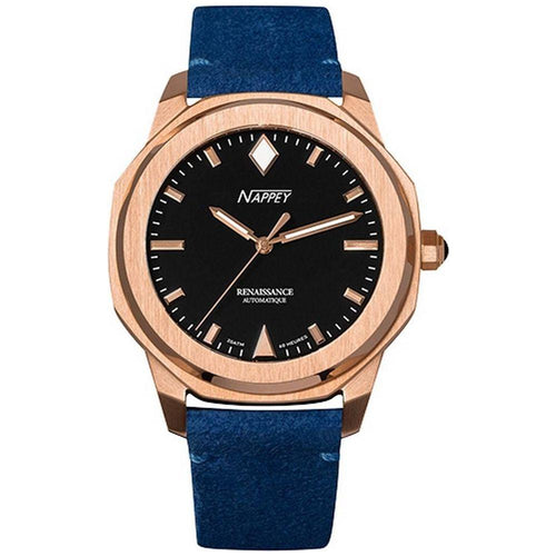 Load image into Gallery viewer, Nappey Renaissance Rose Gold and White Automatic NY41-BD2M-3B4A 200M Unisex Watch
