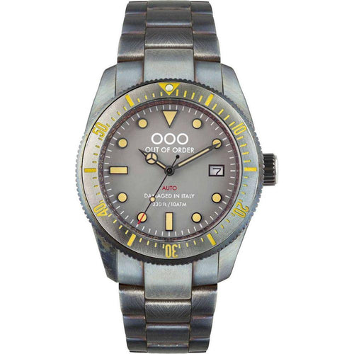 Load image into Gallery viewer, Out Of Order Grey Auto 2.0 Superluminova C3 Dial Automatic OOO.001-16.2.GR 100M Men&#39;s Watch
