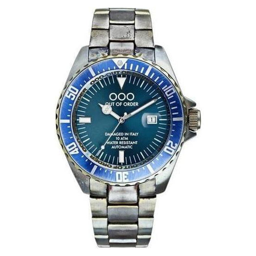 Load image into Gallery viewer, Out Of Order Automatico Blue Dial Automatic OOO.001-3.BL 100M Men&#39;s Watch
