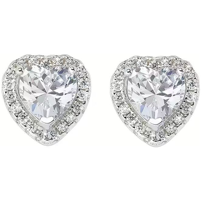 "Graceful Sparkle Earrings in Premium Metal"