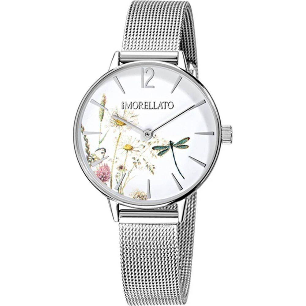 Morellato Ninfa Quartz R0153141507 Women's Watch - Stainless Steel Mesh Bracelet, White Dial