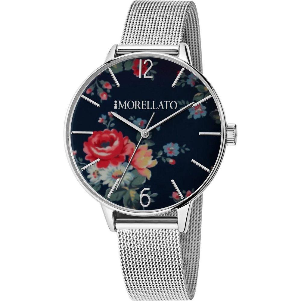 Morellato Ninfa R0153141530 Women's Quartz Stainless Steel Mesh Bracelet Watch - Black Shiny Dial