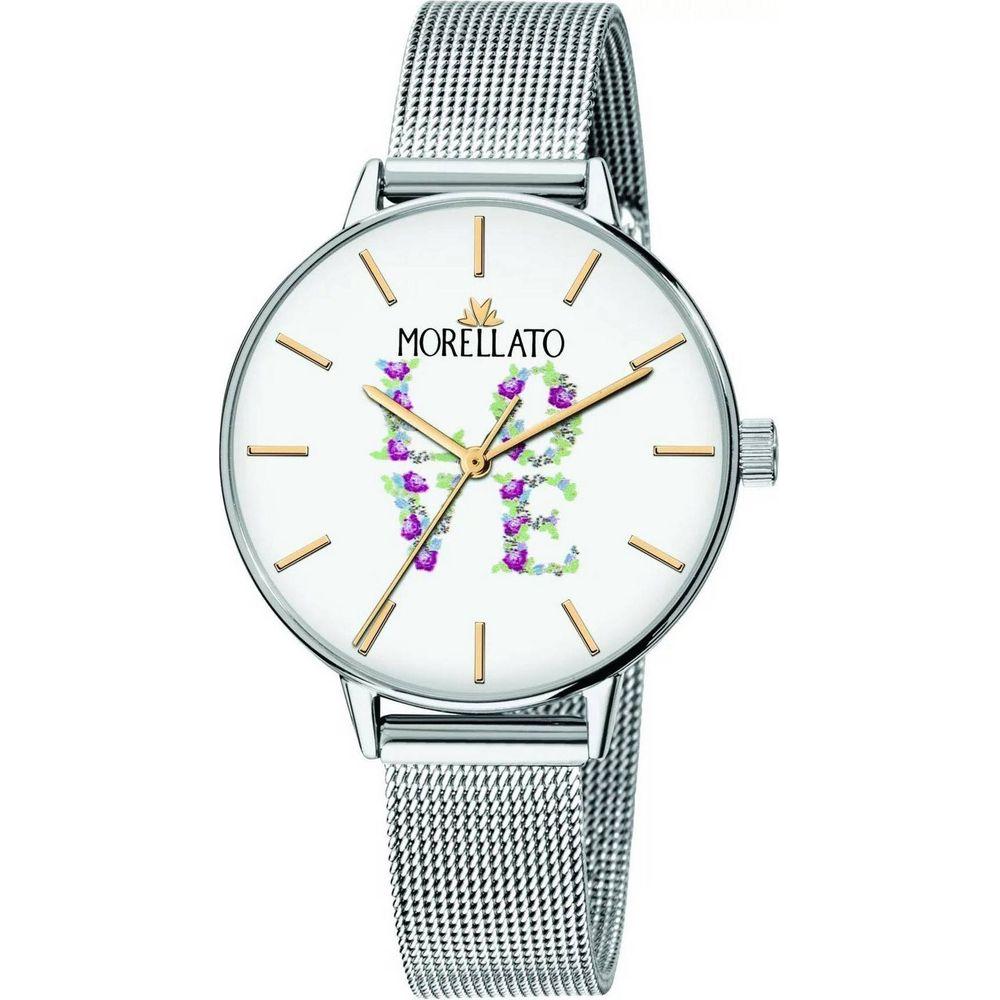 Morellato Ninfa Love Quartz R0153141538 Women's Watch - Stainless Steel Mesh Bracelet, White Dial