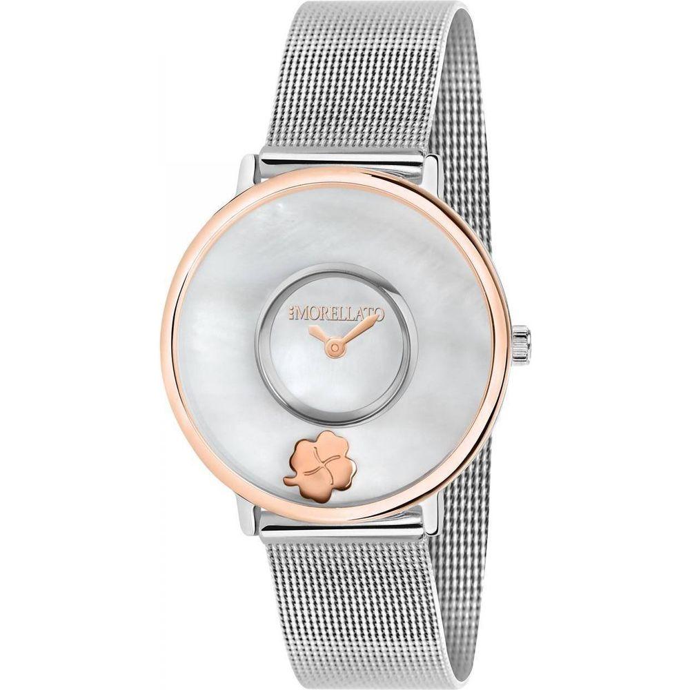 Morellato Vita R0153150502 Women's Stainless Steel Mesh Bracelet Analog Quartz Watch - Mother Of Pearl/Silver
