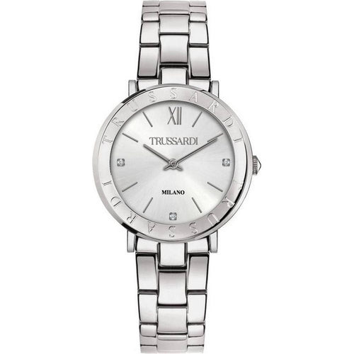 Load image into Gallery viewer, Trussardi T-Vision Crystal Accents Stainless Steel Quartz R2453115508 Women&#39;s Watch in Silver

