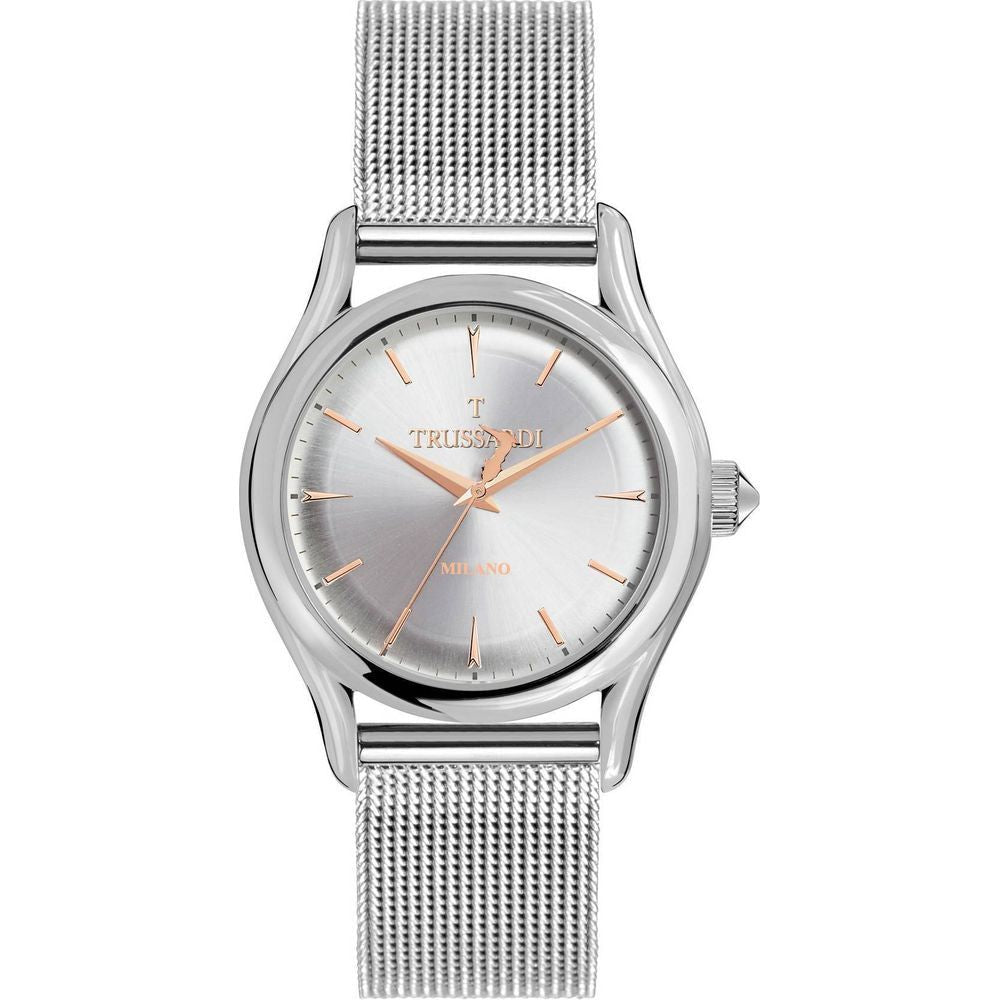 Trussardi T-Light Quartz R2453127003 Men's Silver Stainless Steel Mesh Bracelet Watch