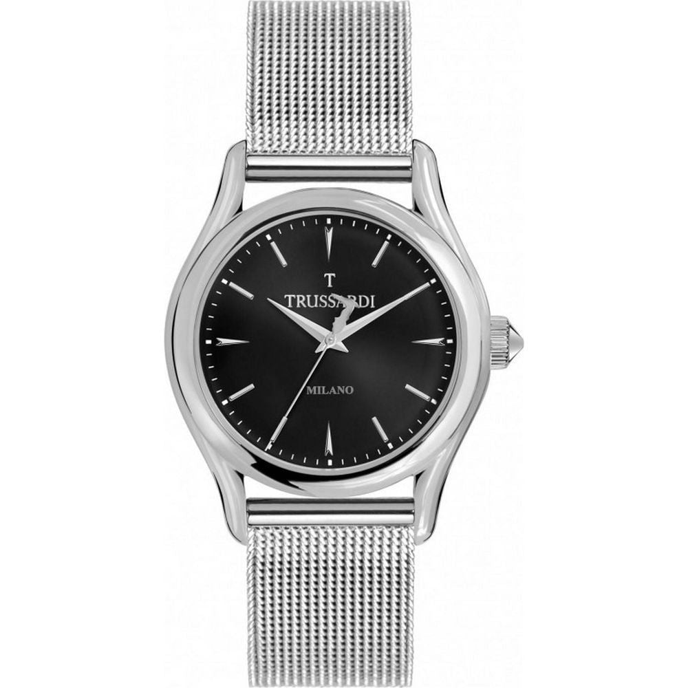 Trussardi T-Light Milano Quartz R2453127004 100M Men's Black Stainless Steel Mesh Bracelet Watch