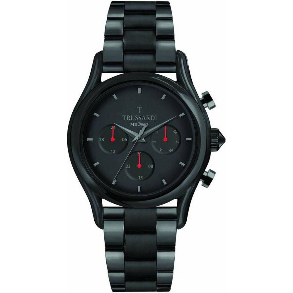 Trussardi T-Light R2453127009 Men's Stainless Steel Quartz Watch - Black Dial