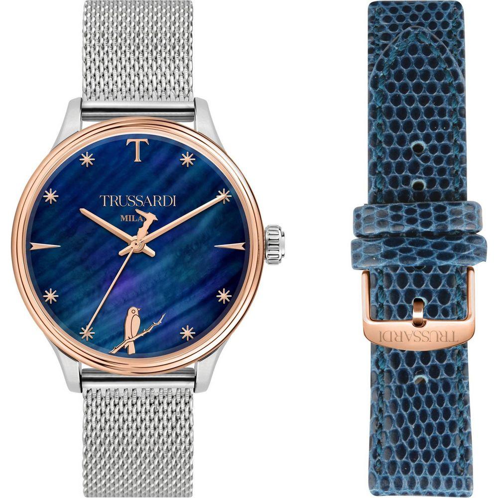 Trussardi T-Complicity R2453130505 Quartz Women's Watch - Blue Dial, Stainless Steel Case