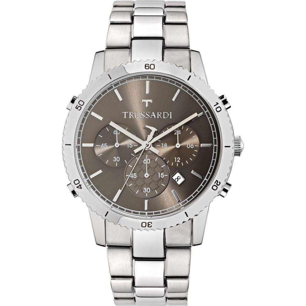 Trussardi T-Style Chronograph Quartz R2473617003 Men's Gray Stainless Steel Bracelet Watch
