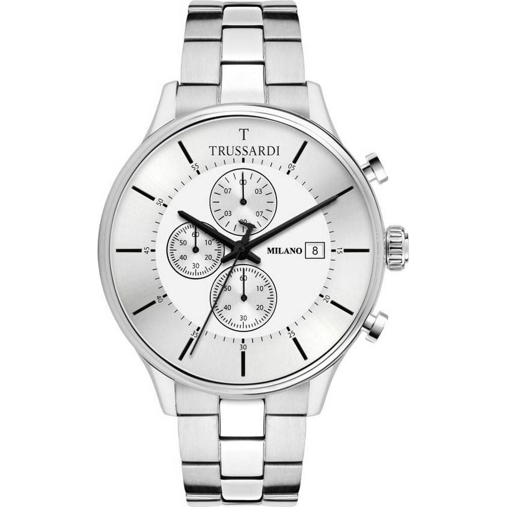 Trussardi T-Complicity R2473630004 Men's Chronograph Stainless Steel Watch - Silver Dial