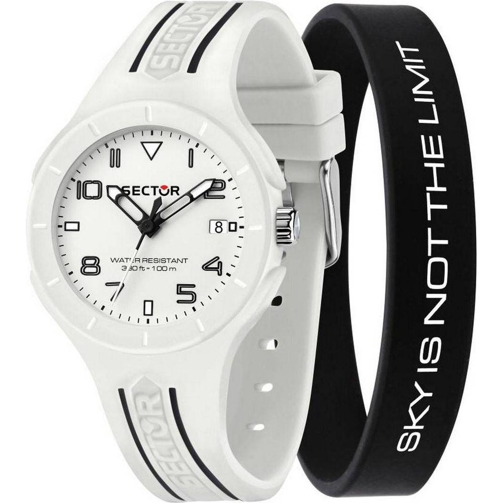Sector Speed Women's White Matt Dial Silicon Strap Quartz Watch R3251514024 - Elegant and Functional Timepiece