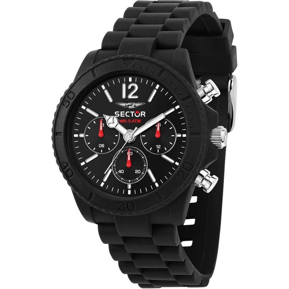 Sector Diver Multifunction Replacement Plastic Strap in Black for Men's Watches - A Stylish and Functional Upgrade for Your Timepiece