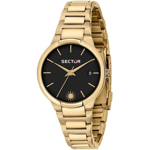 Load image into Gallery viewer, Sector 665 Women&#39;s Gold Tone Stainless Steel Quartz Watch R3253524506 - Black Dial
