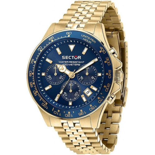 Load image into Gallery viewer, Sector 230 Chronograph Gold Tone Stainless Steel Blue Dial Quartz R3273661030 100M Men&#39;s Watch
