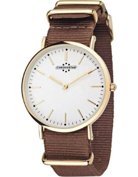 Golden Preppy Men's SS IP Gold 40mm Quartz Timepiece - Model GP-2001 - Elegant and Sophisticated Gold Wristwatch