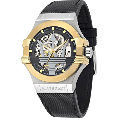 Load image into Gallery viewer, Maserati Potenza Automatic R8821108011 Men&#39;s Black Leather Strap Replacement

