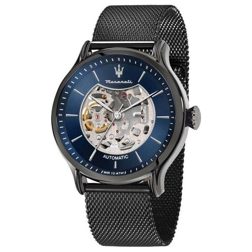 Load image into Gallery viewer, Maserati Epoca Blue Skeleton Dial Automatic R8823118007 100M Men&#39;s Watch
