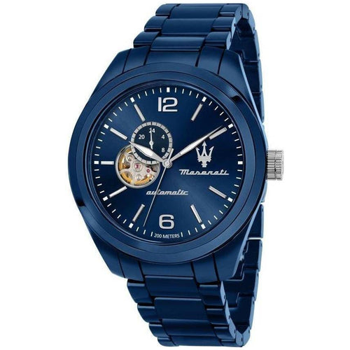 Load image into Gallery viewer, Maserati Traguardo Ceramic Open Heart Blue Dial Automatic Diver&#39;s R8823150002 200M Men&#39;s Watch
