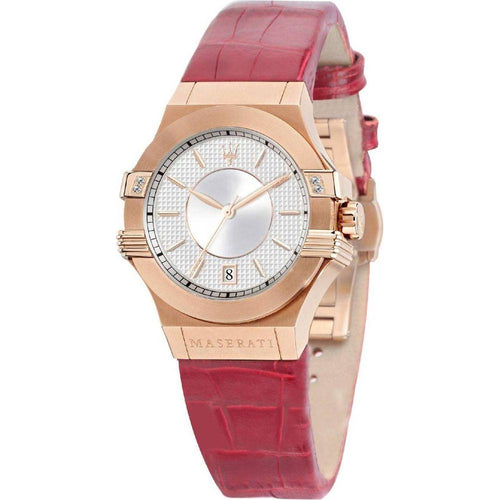 Load image into Gallery viewer, Elegant Rose Gold Leather Watch Strap Replacement for Women
