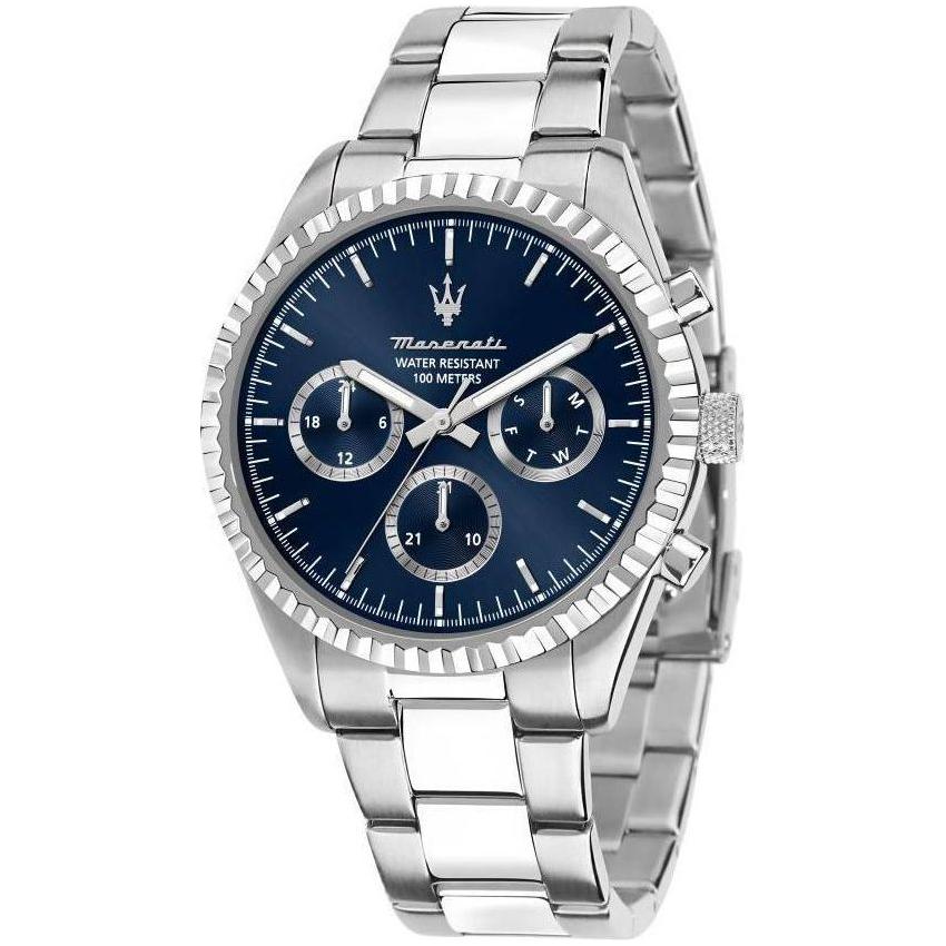 Maserati Competizione R8853100022 Men's Stainless Steel Blue Multifunction Dial Quartz Watch