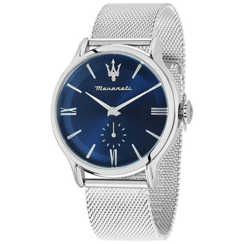 Load image into Gallery viewer, Maserati Epoca R8853118017 Stainless Steel Mesh Blue Dial Quartz 100M Men&#39;s Watch
