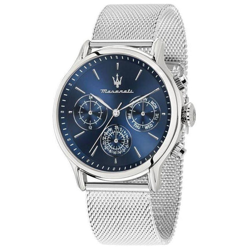 Load image into Gallery viewer, Maserati Epoca R8853118019 Men&#39;s Stainless Steel Blue Dial Quartz Watch
