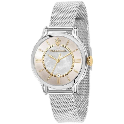 Load image into Gallery viewer, Maserati Epoca R8853118514 Women&#39;s Stainless Steel Quartz Watch with Mother Of Pearl Dial - 100M Water Resistance
