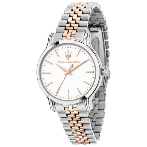 Load image into Gallery viewer, Maserati Epoca Two Tone Stainless Steel White Dial Quartz R8853118520 100M Women&#39;s Watch
