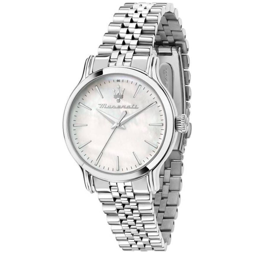 Maserati Epoca R8853118521 Women's Stainless Steel Mother Of Pearl Dial Quartz Watch - Silver