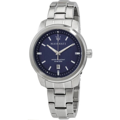 Load image into Gallery viewer, Maserati Successo R8853121004 Men&#39;s Blue Dial Quartz Stainless Steel Watch
