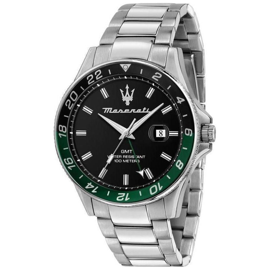 Maserati Sfida R8853140005 Men's Stainless Steel Black Dial Quartz Watch