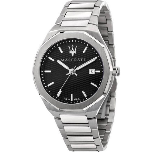 Load image into Gallery viewer, Maserati Stile R8853142003 Men&#39;s Black Dial Stainless Steel Quartz Watch
