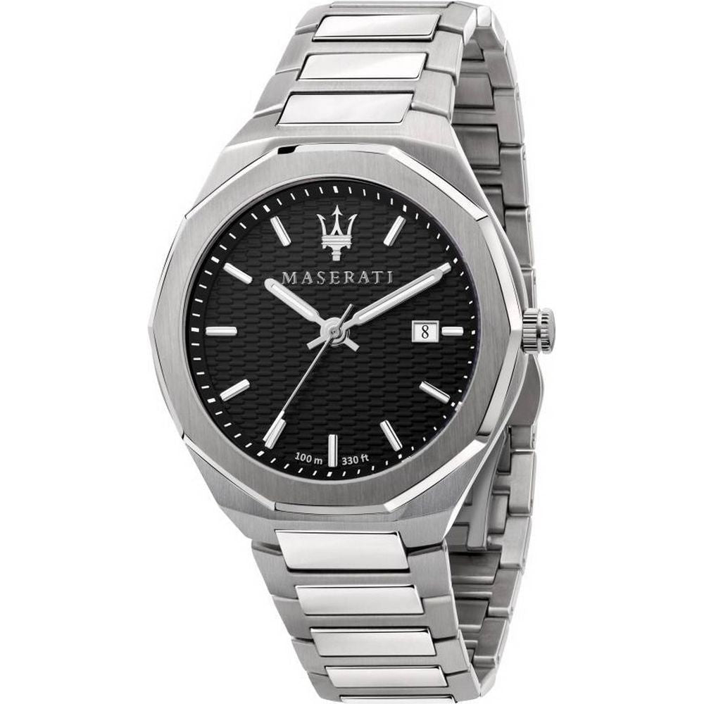 Maserati Stile R8853142003 Men's Black Dial Stainless Steel Quartz Watch