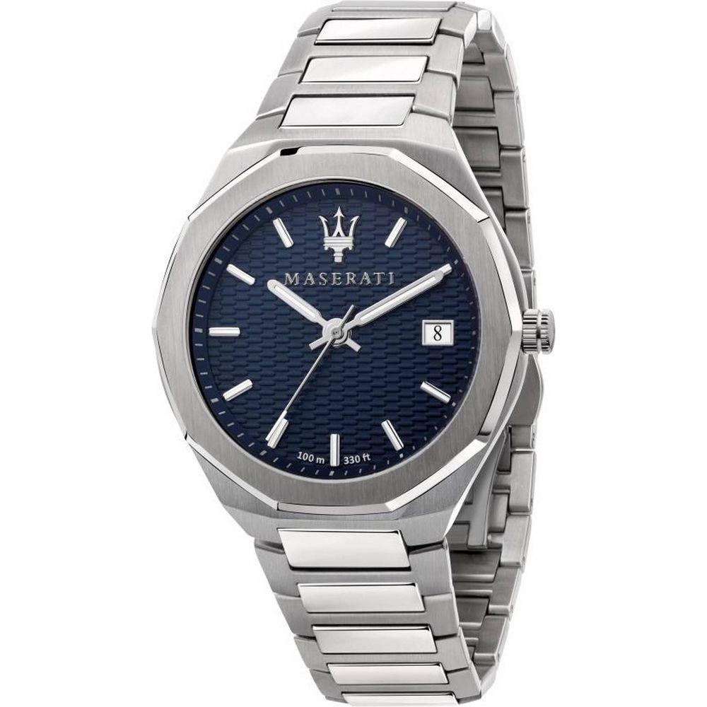Maserati Stile Blue Dial Stainless Steel Quartz R8853142006 100M Men's Watch