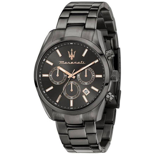 Load image into Gallery viewer, Maserati Attrazione Chronograph Stainless Steel Black Dial Quartz R8853151001 Men&#39;s Watch
