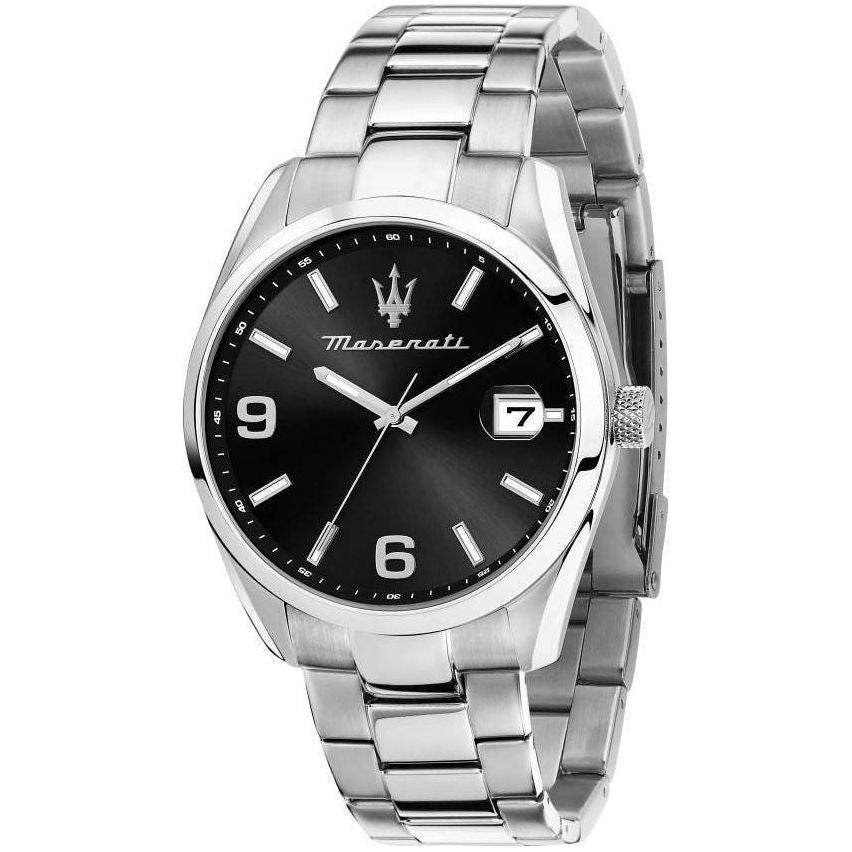 Maserati Attrazione R8853151007 Men's Stainless Steel Black Dial Quartz Watch